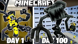 I Survived 100 Days in THE BACKROOMS in Minecraft!