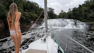 ⛵️SAILING to a Waterfall!! 😨 Ep. 262