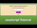Create a simple Number Guessing Game in JavaScript