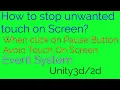 Avoid Screen Touch on Button Click event - Event System Unity 3 D 2D