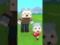 Real Dad VS Minecraft Dad 😍 #funny #kids #wolfoo3D #wolfoosong
