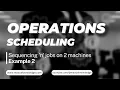 Sequencing n Jobs on 2 Machines - Example 2