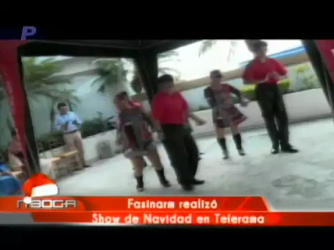 Fasinarm realizó show de navidad en Telerama
