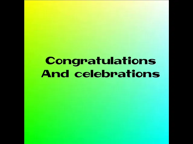 Download MP3 Congratulations and Celebrations Lyrics with audio