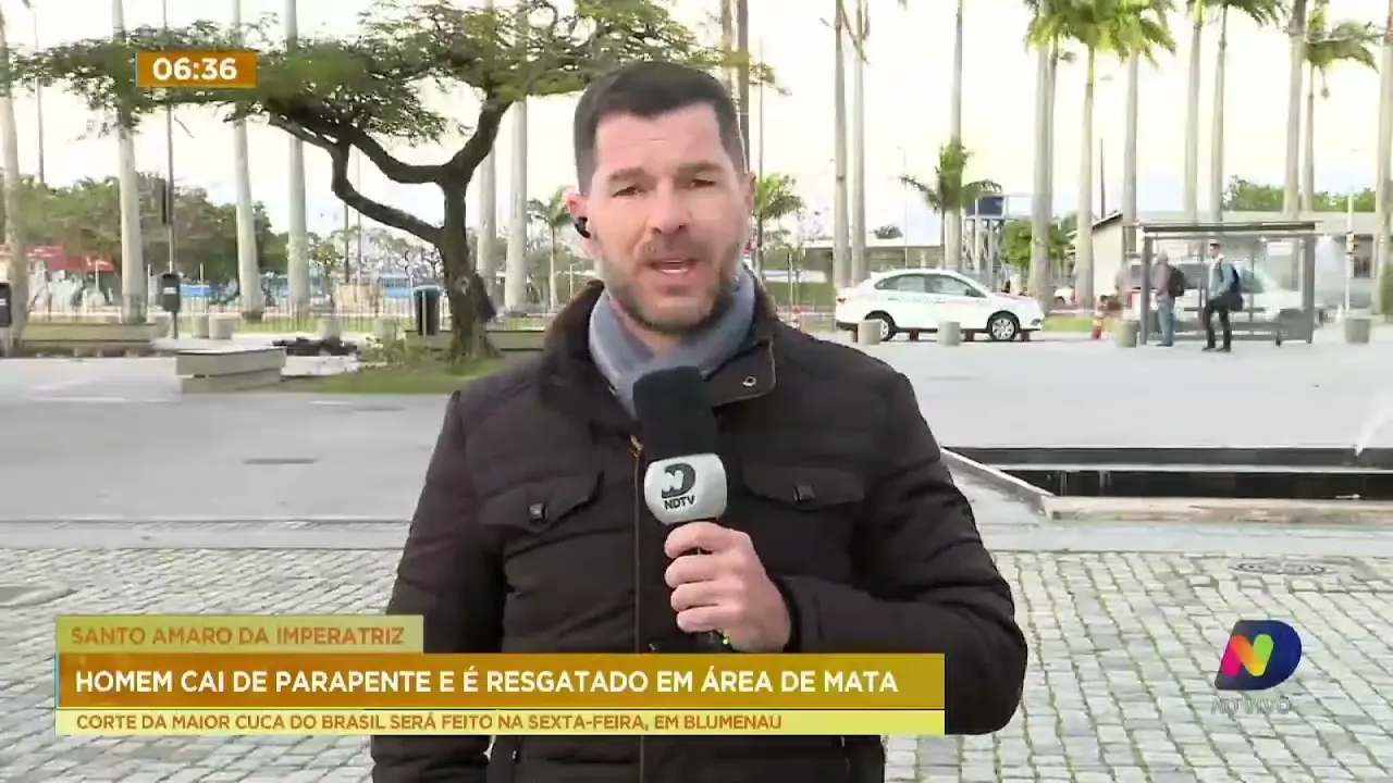 Jovem cai de parapente e é resgatado em região de mata na Grande Florianópolis