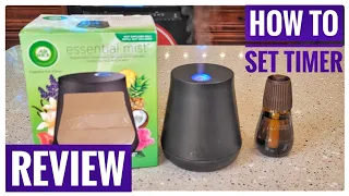 How To Setup Air Wick Essential Oil Mist Diffuser How To Install Batteries Set Timer - REVIEW