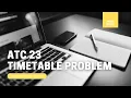 ATC 23 Timetable problem brute-force solution fuzzy solution optimization