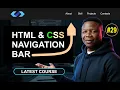 Build Your First Navigation Bar Using HTML CSS
