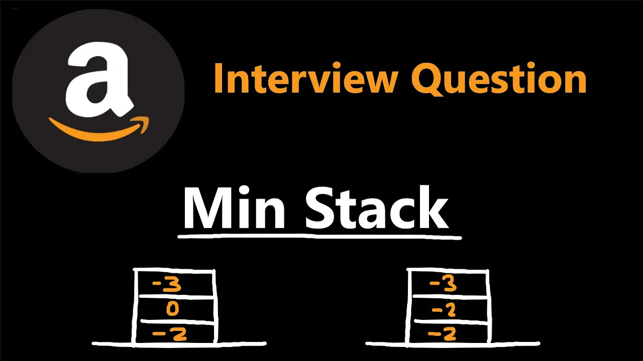 Design Min Stack - Amazon Interview Question - Leetcode 155 - Python - YouTube thumbnail
