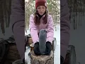 Download Lagu This GIRL knows how to Survive Winter! ❄️🔥#camping #survival #bushcraft #outdoors #lifehack