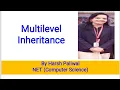 Lecture - 28 Multi level inheritance c program Explained in hindi