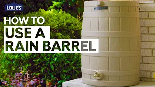 How To Use a Rain Barrel DIY Basics