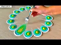 Lagu Simple Rangoli Design for Beginners | Step-by-Step Tutorial for Diwali 🌼RanuArt Rangoli🌼✨