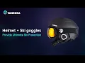 Practical Snow Helmet And Ski Goggles Set