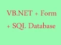 VB NET Form with SQL Database in part 2