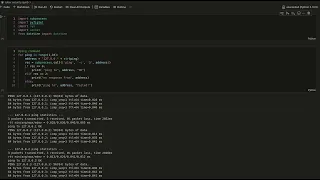 Ping an Ip Address using Python