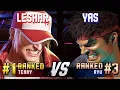 Download Lagu SF6 ▰ LESHAR (#1 Ranked Terry) vs YAS (#3 Ranked Ryu) ▰ High Level Gameplay