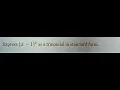 Math Express 2 as a trinomial in standard form