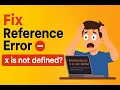 JavaScript Reference Error Explained Not defined Cannot access before initialization in Hindi