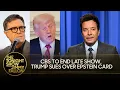 Download Lagu Jimmy Reacts to CBS Ending The Late Show w/ Stephen Colbert, Trump Sues WSJ Over Lewd Epstein Card