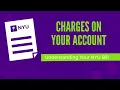 Charges On Your Account Understanding Your NYU Bill