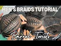How to BARREL TWISTS on LOOSE Natural Hair Men s Hair Tutorial Pt 1