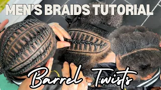 How to BARREL TWISTS on LOOSE Natural Hair Men s Hair Tutorial Pt 1