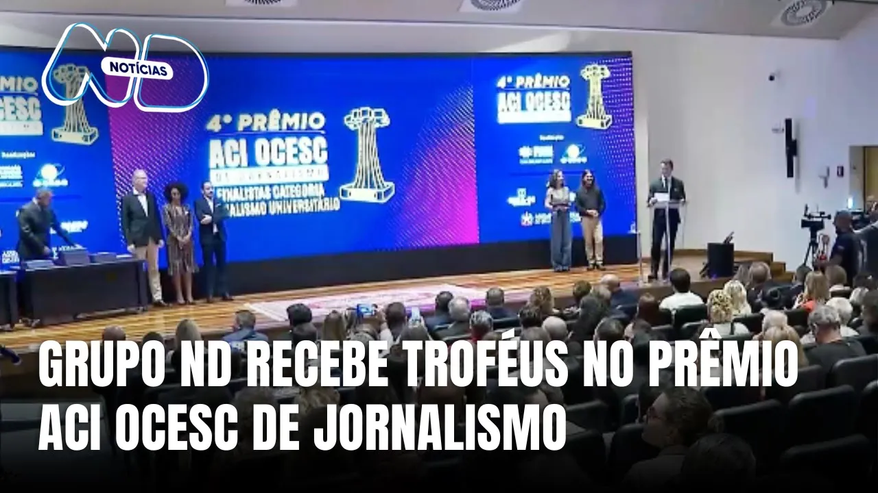 Grupo ND recebe troféus no Prêmio ACI OCESC de Jornalismo