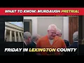 What to know before Alex Murdaugh s Friday pretrial hearing