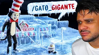 🎩 ATIVEI MODO ADMIN e VIREI o GATO DE CARTOLA NA PIZZARIA DO PAPA PIZZA!