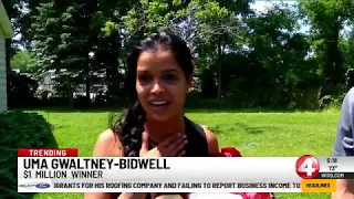 WIVB Covers 1 Million Publishers Clearing House Winner Uma Gwaltney
