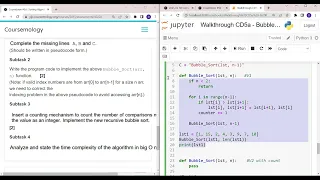 Walkthrough CD7a Bubble Sort