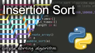 Insertion Sort Background Python Code