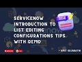 Master ServiceNow List Editing in Minutes ServiceNow Step-by-Step Configuration Guide