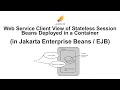 Web Service Client View of Stateless Session Beans in a Container in Jakarta Enterprise Beans EJB