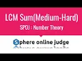 E004 LCM Sum Number Theory SPOJ