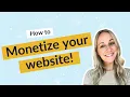 How to Monetize Your Website - 5 Profitable Options No Ads or Sponsorships