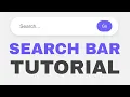 Creating A Stylish Search Bar For Your Website Using HTML CSS