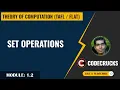 002 - Set Operations Union Symmetric difference TOC by Mahesh Goyani CodeCrucks