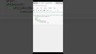 sum of even digits and product of odd digits of a number given by user