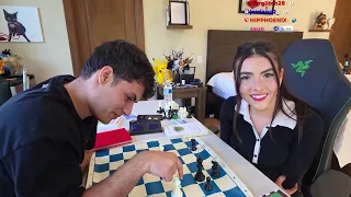 Andrea Botez Trying To Teach Stable Ronaldo Chess...