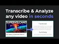 Transcribe Analyze any in seconds with AssemblyAI s Playground