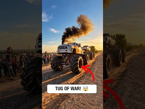 Monster Truck Tug Of War! 🤯
