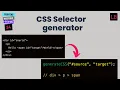 Generate CSS selector for the target DOM element JavaScript Interview Question - 24