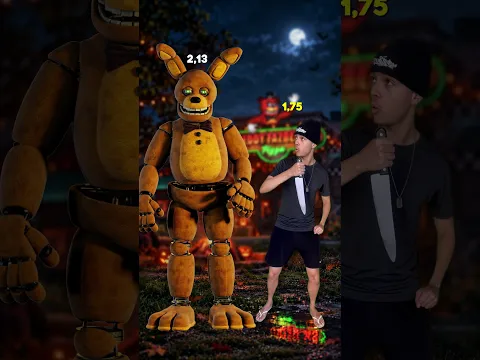 FNAF 🐻 Altura de TODOS os BONNIE'S de FNAF PT.2! (REMAKE) #shorts