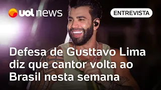 Gusttavo Lima volta ao Brasil até quinta-feira para fazer shows, diz advogado