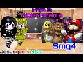 Fnia 2 reaccionan a Mario play fnaf smg4