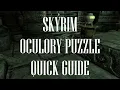 How to solve Skyrim Oculory puzzle with Paratus Decimius in Mzulft Aedrome
