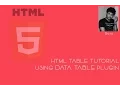 Create Html table using Data Table plugin tutorial Quick Easy