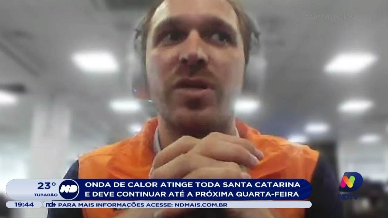 Onda de calor atinge toda Santa Catarina e deve continuar até a próxima quarta-feira